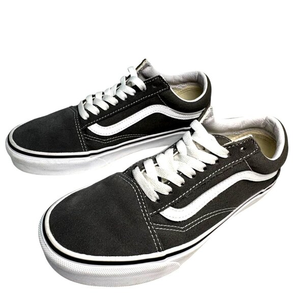 Vans Original Old Skool Dark Gray Classic Low Top Sneakers Womens 8.5  Mens 7 - Picture 2 of 6